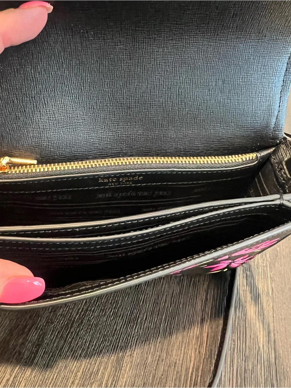 NWT Kate Spade New York Morgan Winter Blooms Embossed Saffiano Bag
